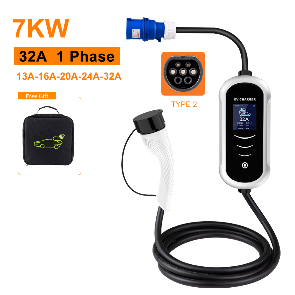 IPENGEN Typ 2 tragbares EV-Lad – Portable Ev Charger 32A Type 2 Cee Plug Bewertung und Preis