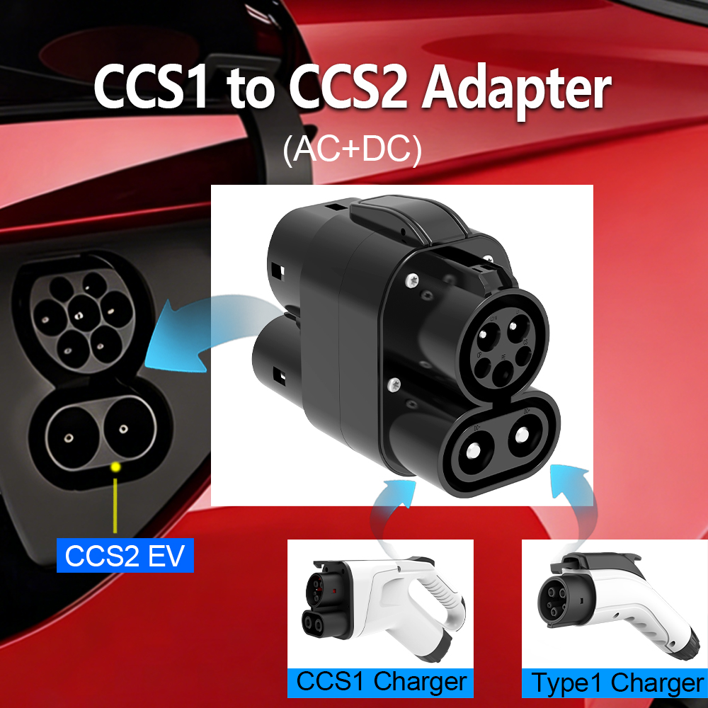 CCS1 zu CCS2 EV-Adapter AC+DC  – Ccs2 To Ccs1 Fast Charge Adapter 250Kw Bewertung und Preis