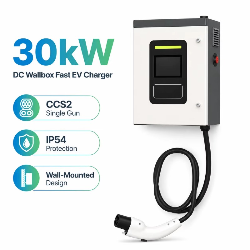 Maßgefertigte 30kW CCS2 DC Sch – Dc Fast Charger 30Kw Wallbox Commercial Bewertung und Preis